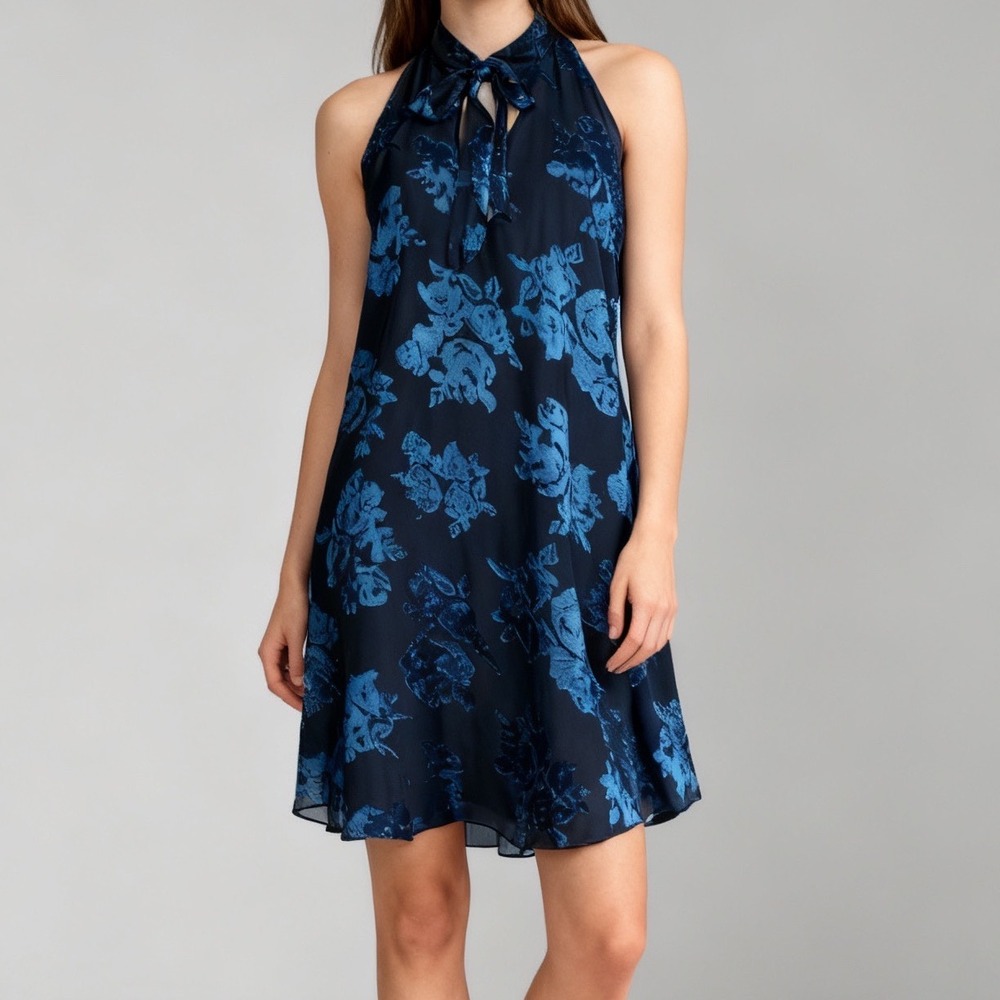 Lovers + Friends Jade Blossom Floral Burnout Mini Dress Black size Small